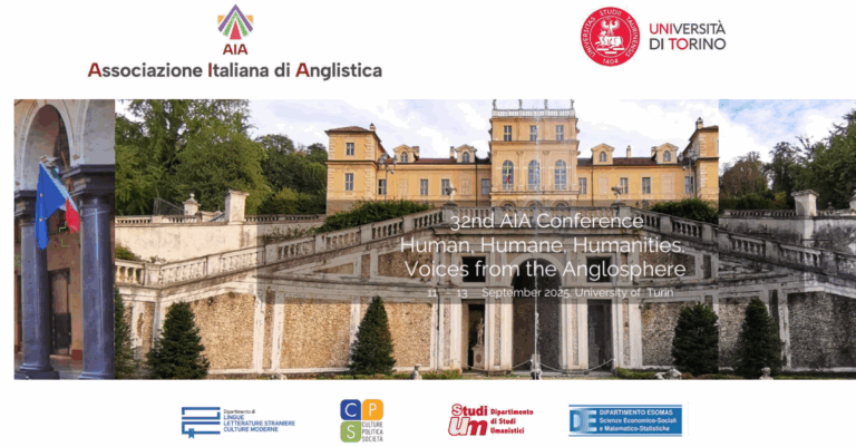 32nd AIA Conference: Human, Humane, Humanities. Voices from the Anglosphere  (11-13 September 2025)